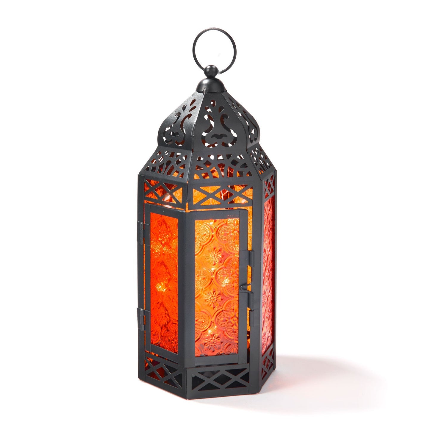 Decor Hut| Marrakesh Lantern with String Lights, Red
