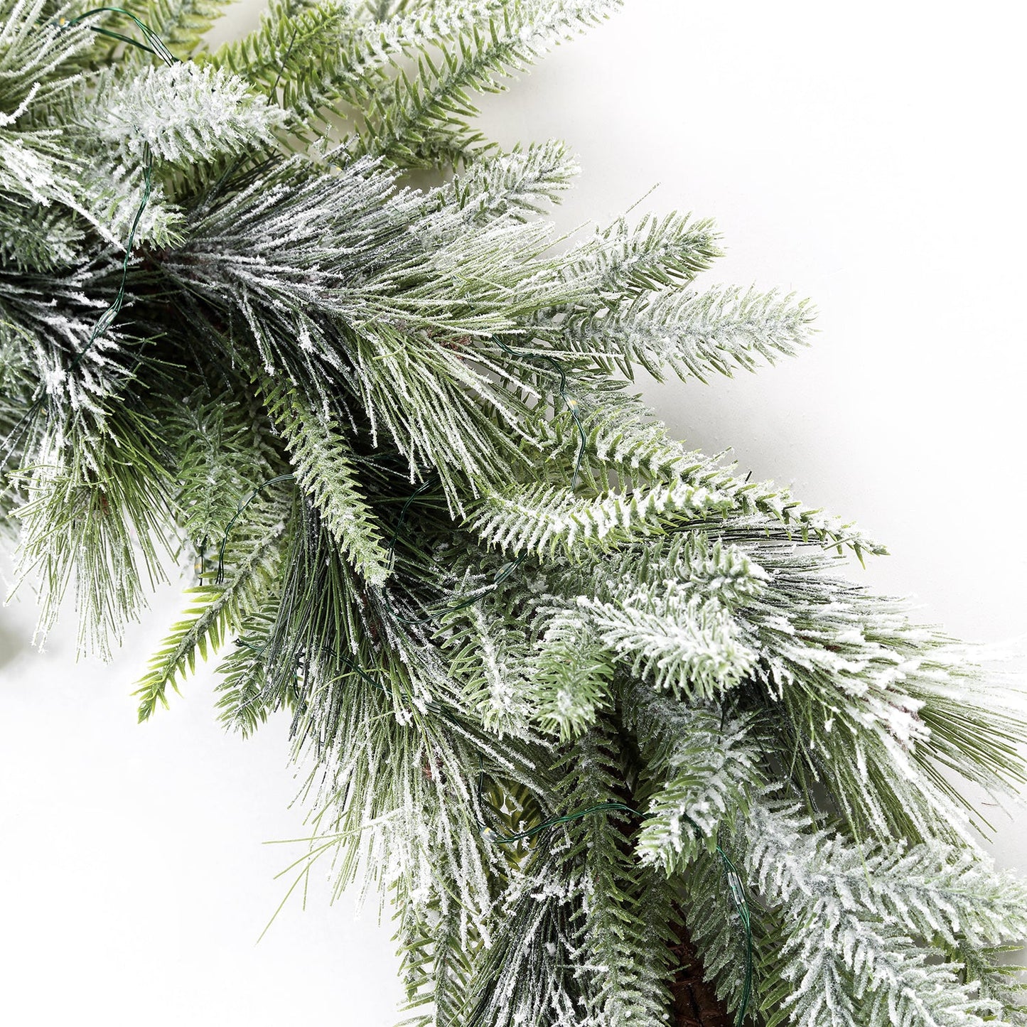 Decor Hut| Cypress Winter Garland with 100 LEDs