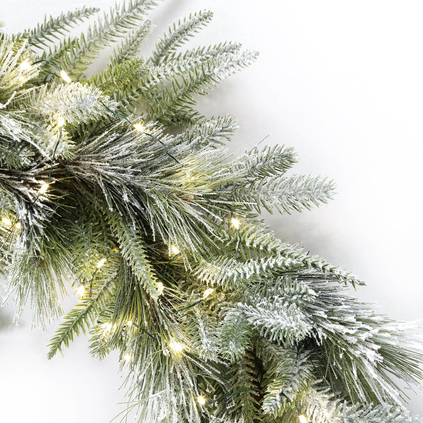 Decor Hut| Cypress Winter Garland with 100 LEDs