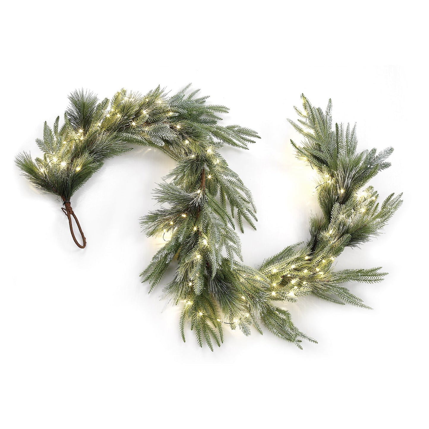 Decor Hut| Cypress Winter Garland with 100 LEDs