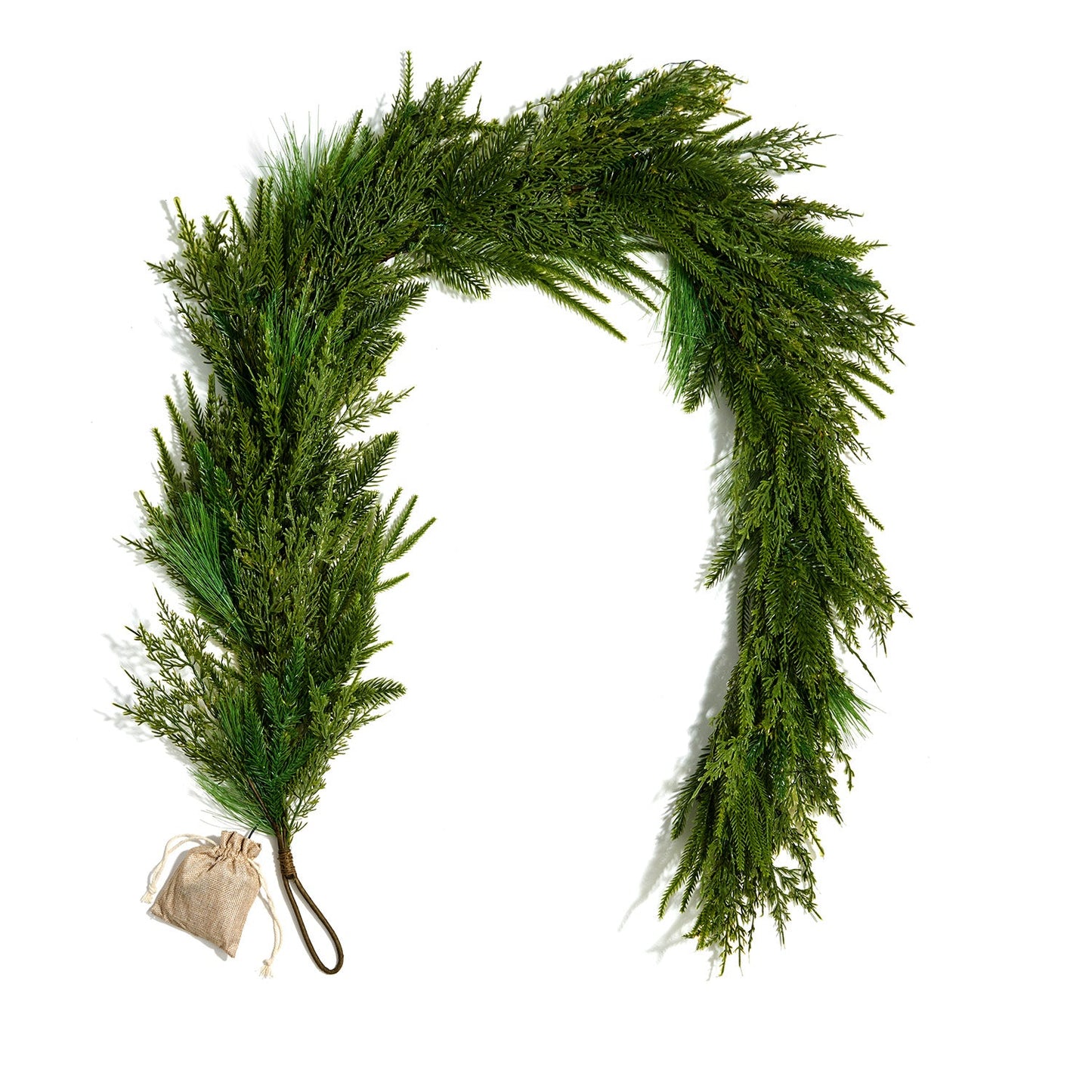Decor Hut| Lush Evergreen Garland with 100 LEDs