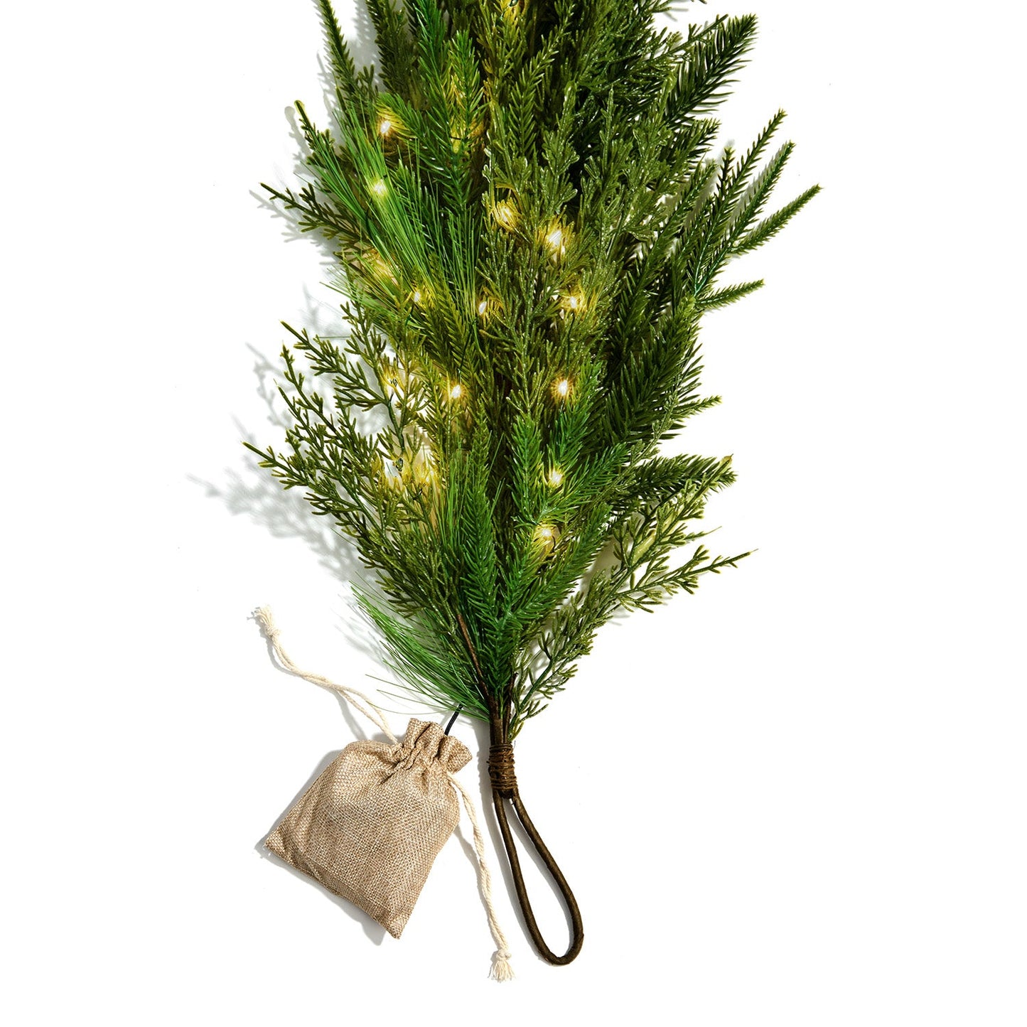 Decor Hut| Lush Evergreen Garland with 100 LEDs